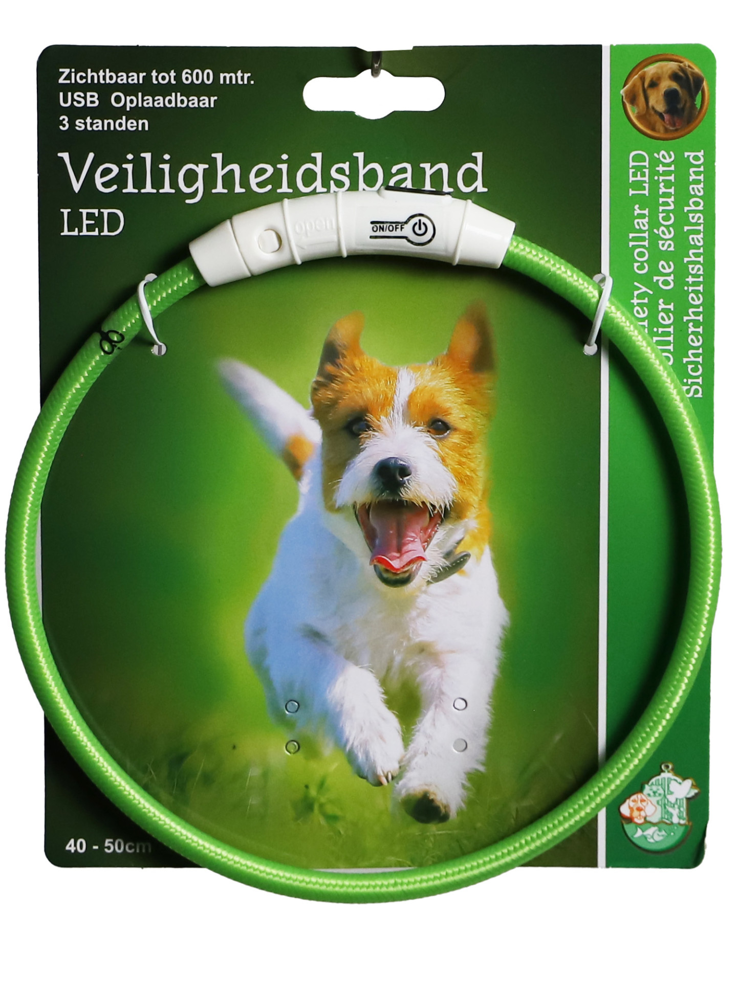 0207991halsband led groen 40-50